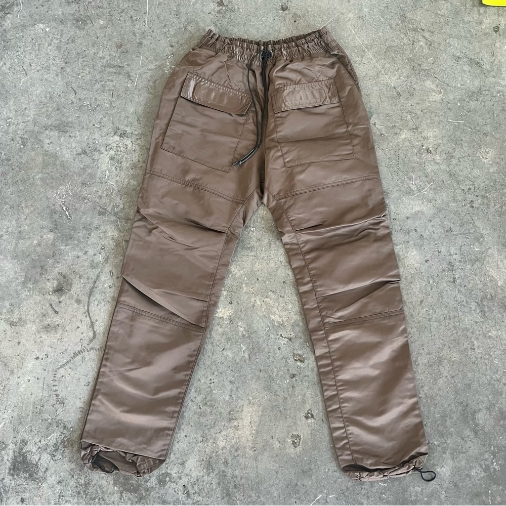 BTFL‎ studio bdu needles pants cargo satin​ baggy wide leg y2k rave skater